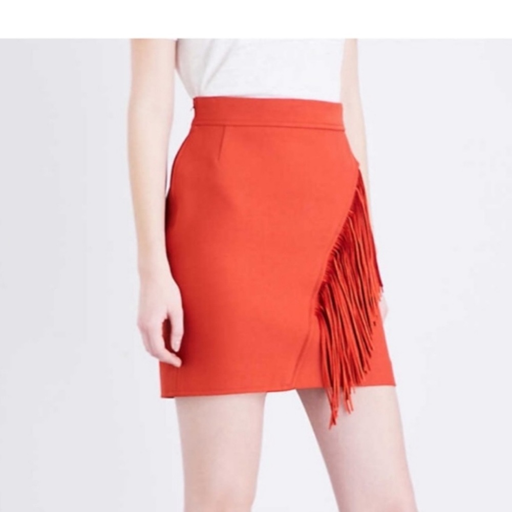 Maje Fringe Skirt